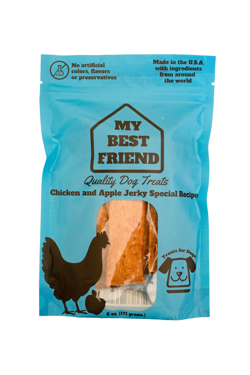 My Best Friend Dog Treat:  Chicken & Apple Jerky