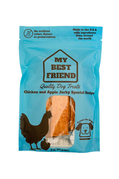 My Best Friend Dog Treat:  Chicken & Apple Jerky