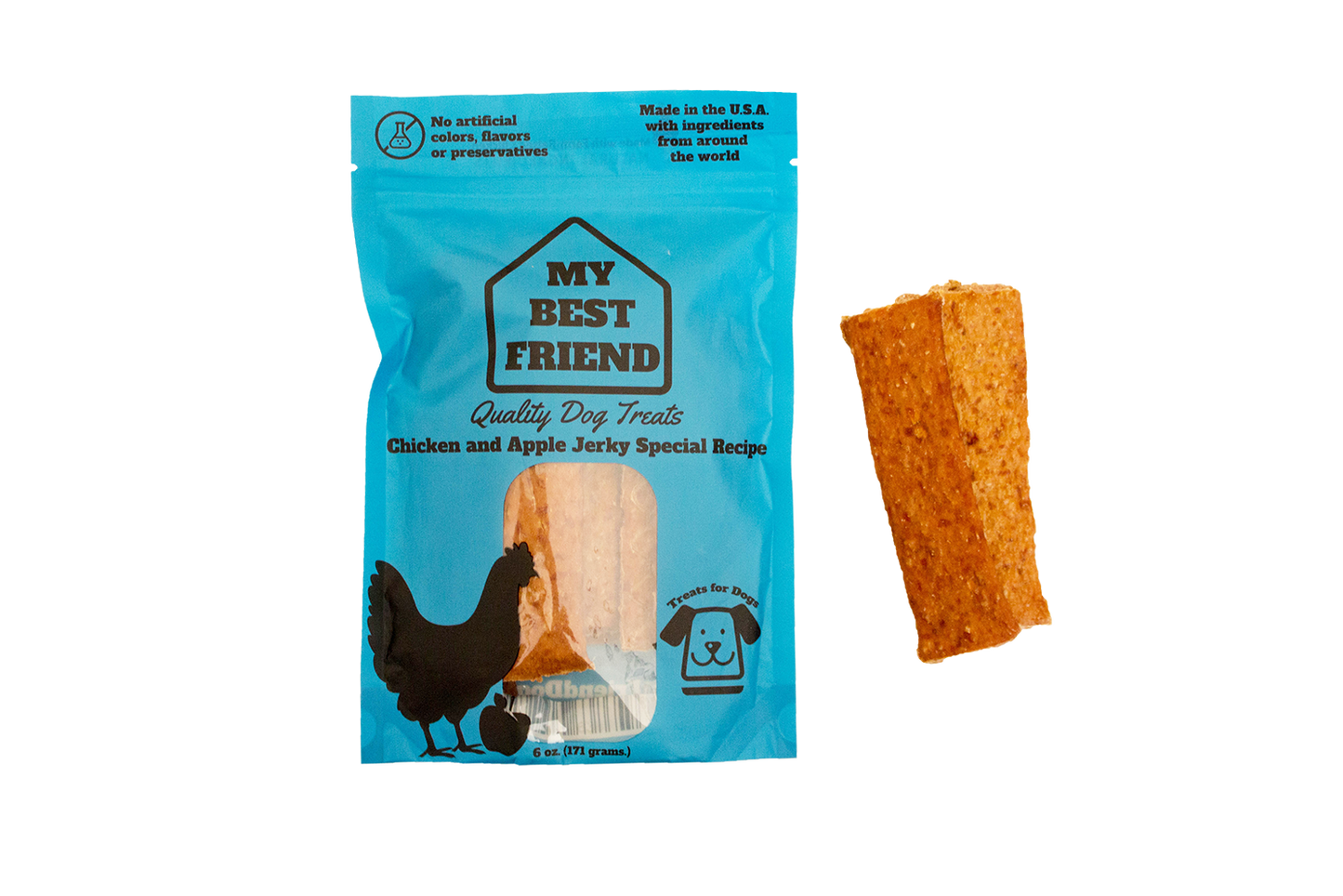 My Best Friend Dog Treat:  Chicken & Apple Jerky